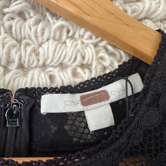 Jonathan Simkhai Applique Ruffle Hem Tee Dress - Picture 3 of 11